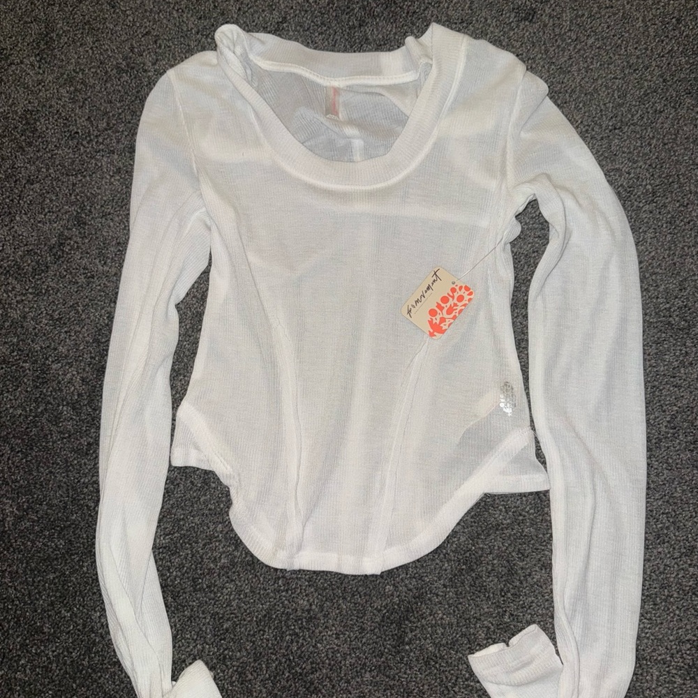 FP Movement by Free People White Long Sleeve Blouse